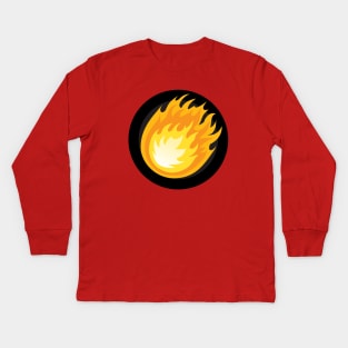 UniVersus - Fire - Resource Symbol Kids Long Sleeve T-Shirt